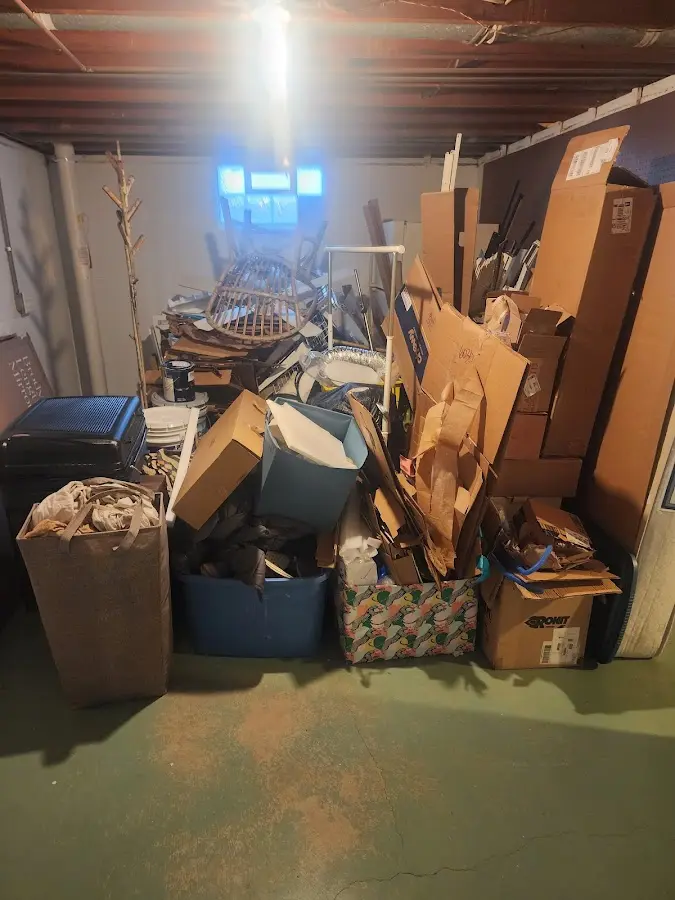 Roll-off dumpster container at job site for Concrete Dumpster Rental in Lake Lakengren